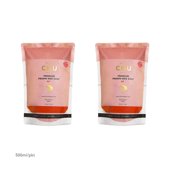 CHU Prawn Mee Soup Packaging 1-Litre (2x500ml)