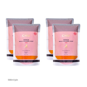 CHU Mala Collagen Soup Packaging 2-Litre Bundle (4x500ml)