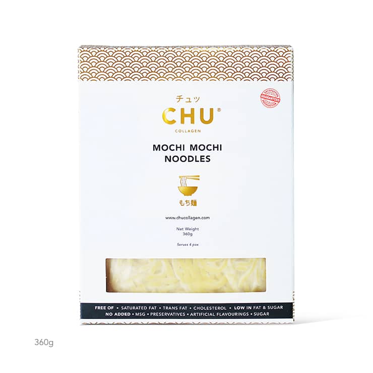 CHU Mochi Mochi Noodles Packaging - Front (360g) 4 pax